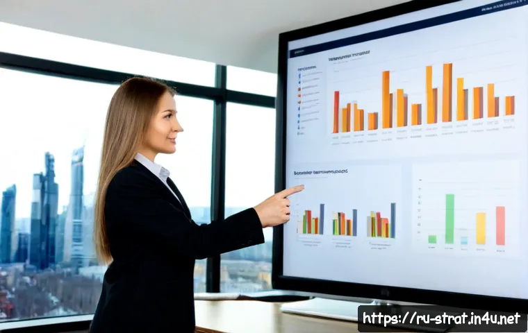 전략경영 자격증으로 가능한 직업 - Photorealistic business strategy consultant in a modern Moscow office, confident professional presen...